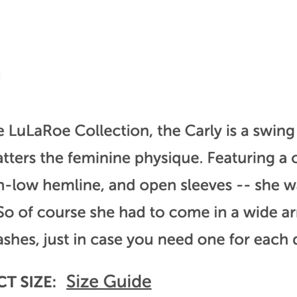 Gently Used LulaRoe (S) Carly Dress - Picture 6 of 6